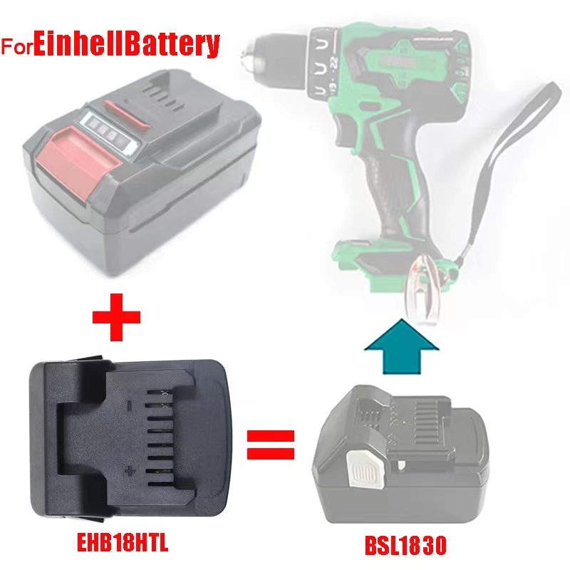 Power Tools Einhell - Hikoki-リチウム電動工具部品,アダプターコンバーター,hitachi,18vリチウムイオン電池シリーズ,18v,ehb18htl