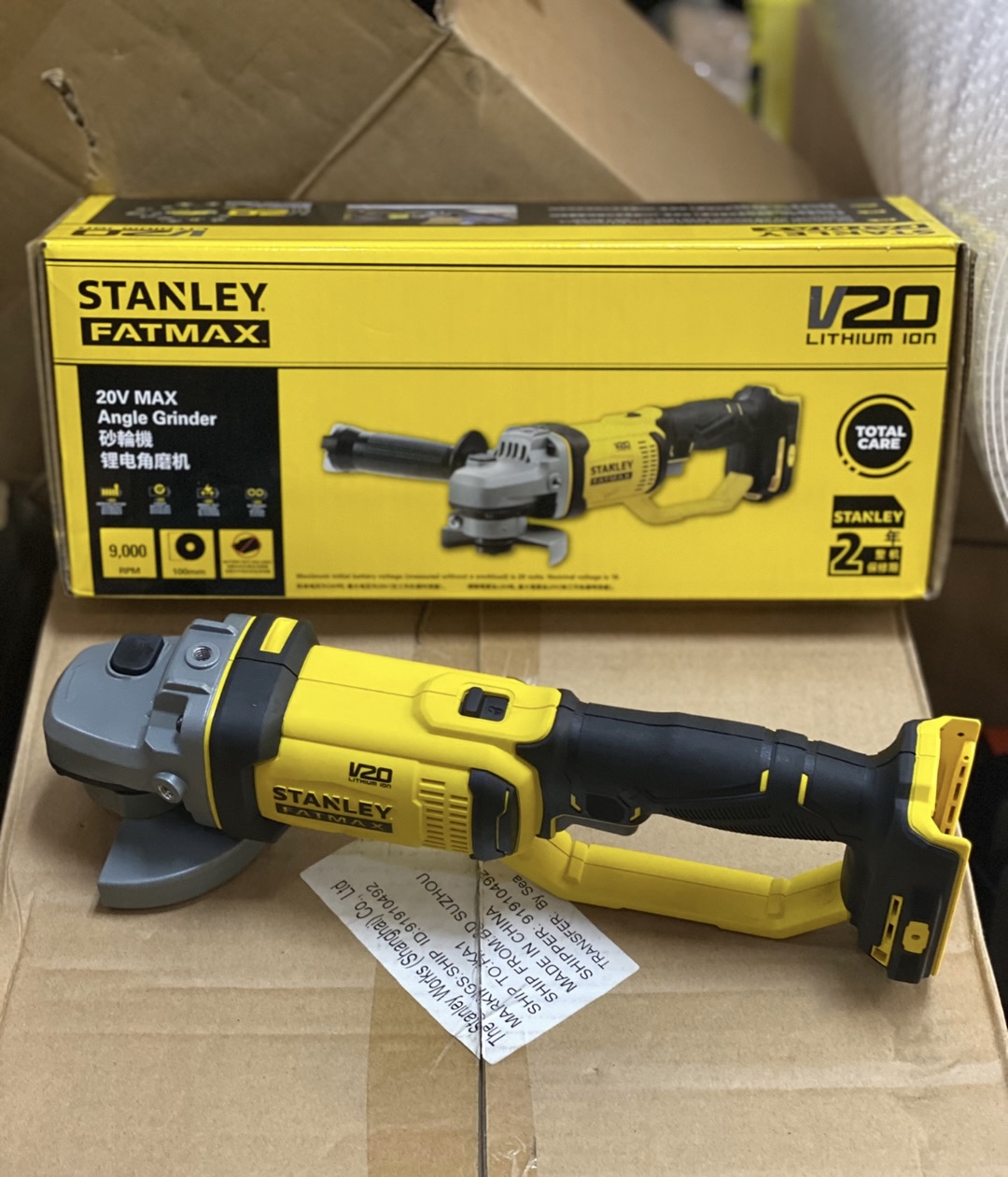 Power Tools Stanley - 20V 充電式アングルグラインダー スタンレー SCG400 ワイヤレスハンド砥石グラインダー電動工具用