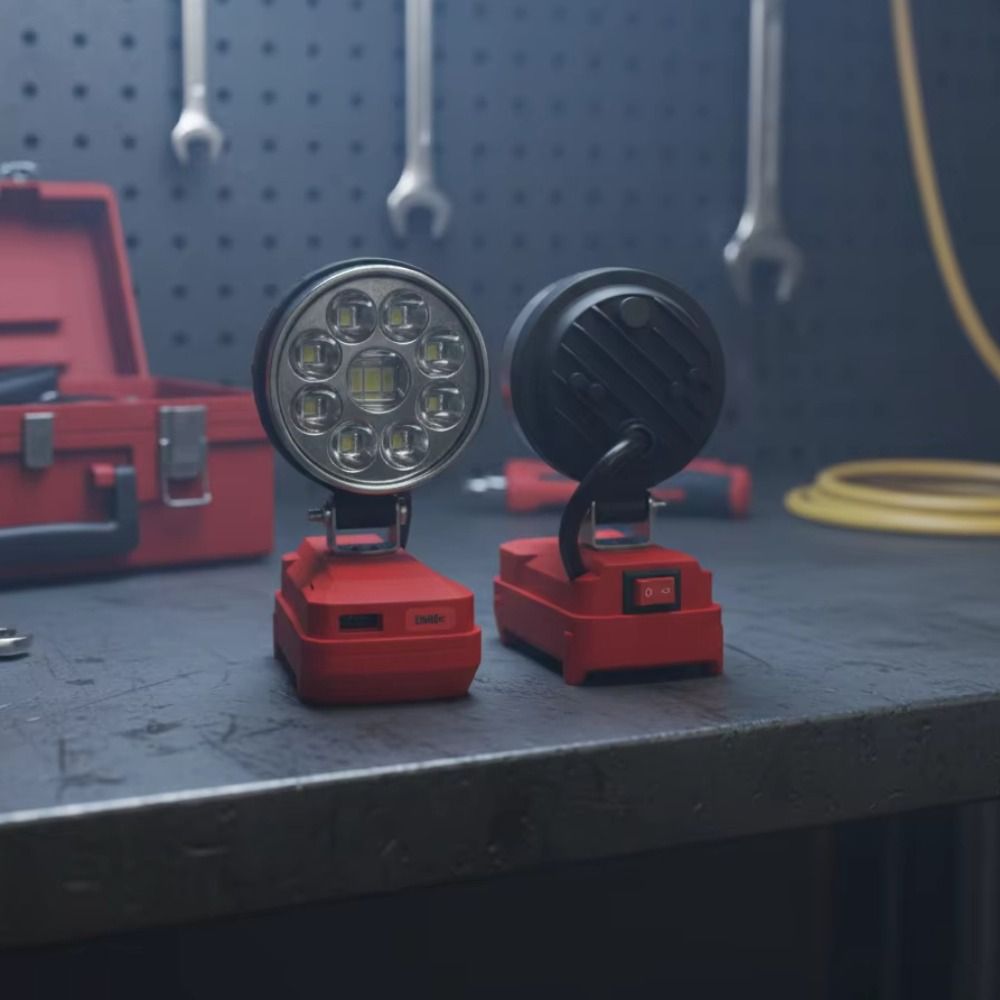 Power Tools Einhell - 電動工具部品 LED作業灯 調整可能な高輝度 アウトドアサーチライト エインヘル18Vバッテリー対応 ユニバーサル耐久性