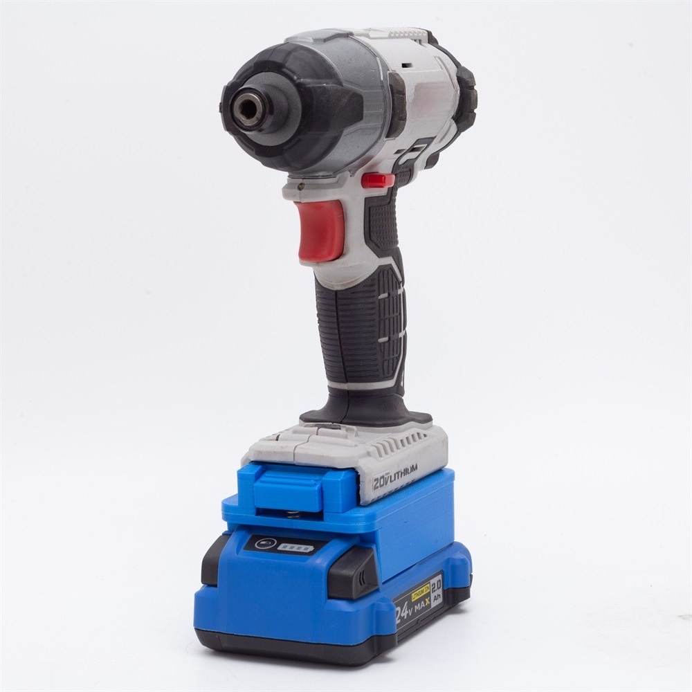 Power Tools Stanley - コバルト24Vリチウムイオンコンバーター用バッテリーアダプター（ポーターケーブル/ブラック+デッカー/スタンレー20V電動工具用）（バッテリーと工具は含まれていません）