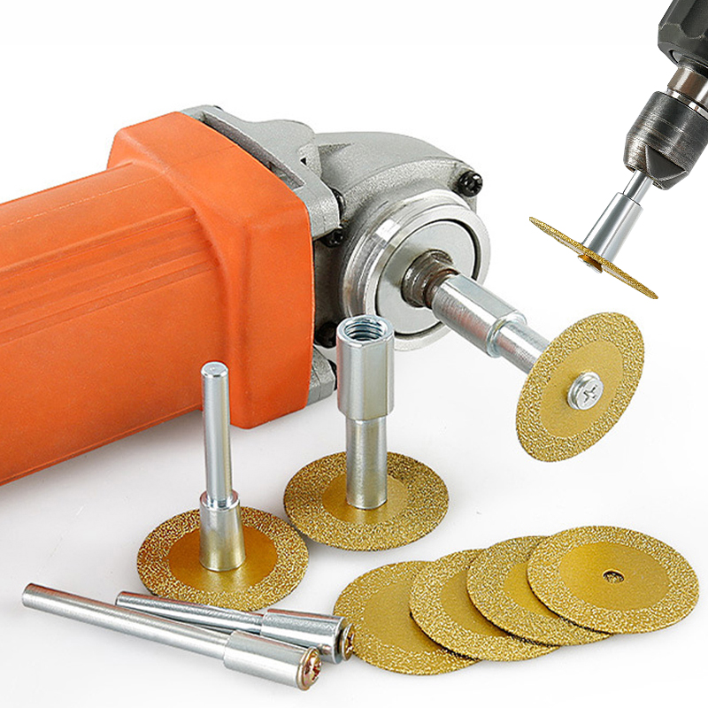 Power Tools Safety - 40mm ブレイズダイヤモンドソーブレード M10 アングルグラインダー 電動ハンドドリル接続ロッドアダプター セラミック石彫刻切断工具