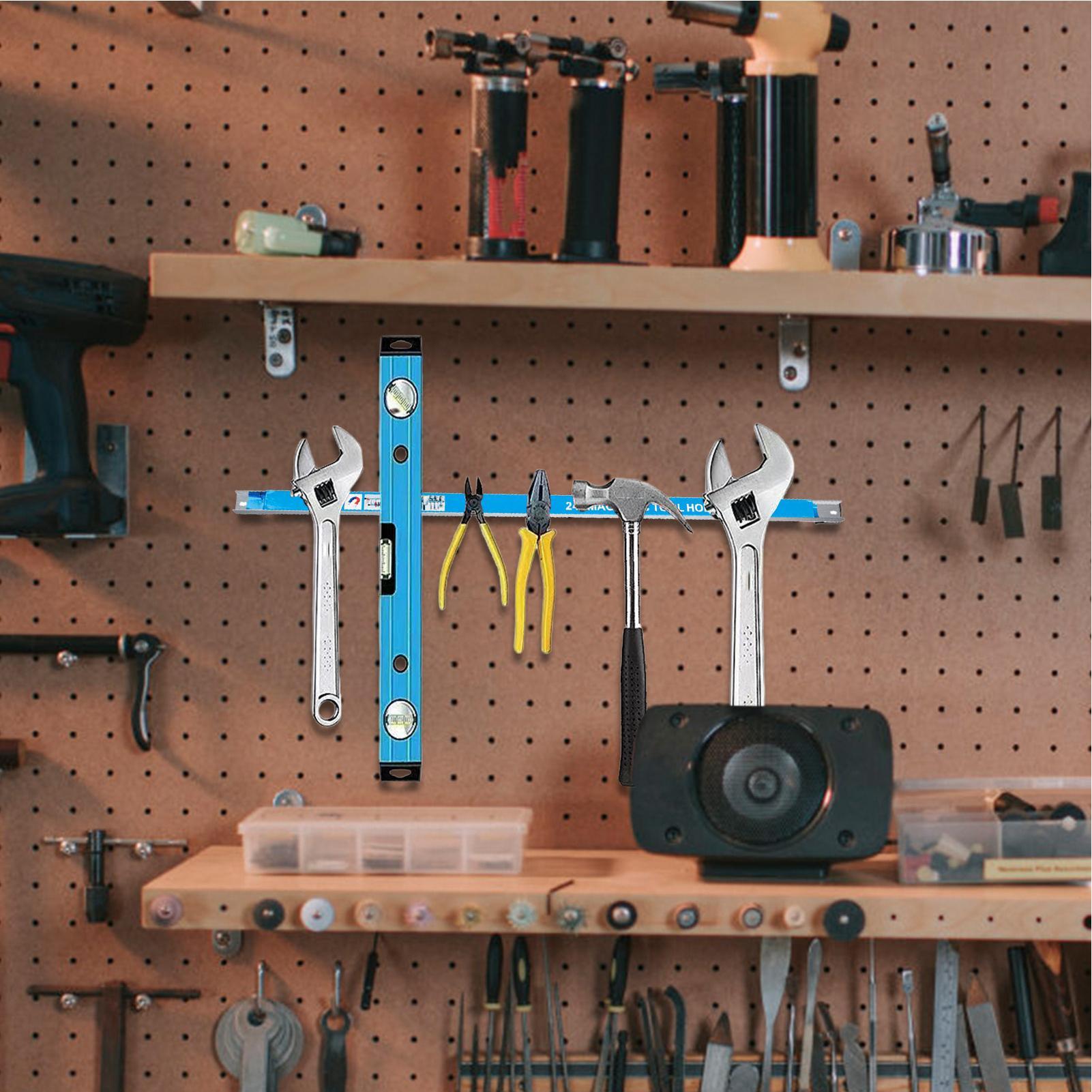 磁気ツールホルダーストリップワークベンチツールストレージオー - Power Tools Organizer Diy のレビューと価格