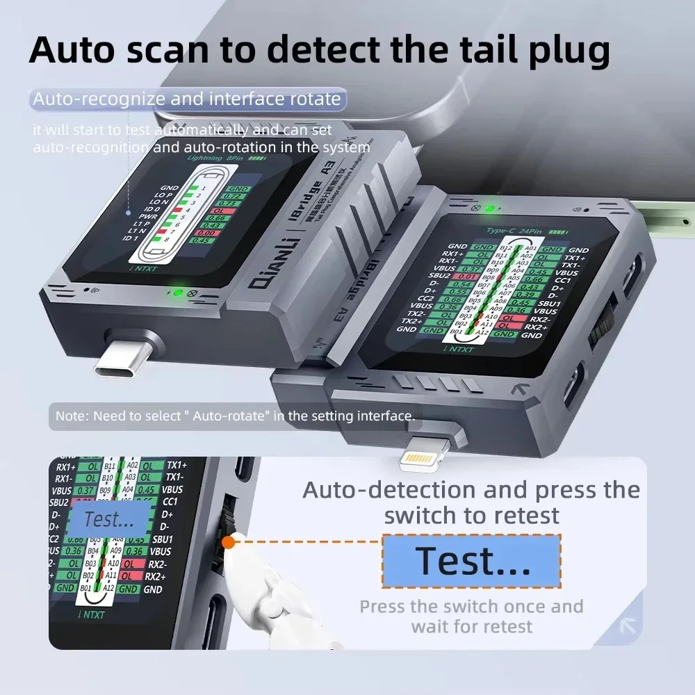 QIANLI iBridge A3 テールプラグ検出器 携帯 - Power Tools Book のレビューと価格