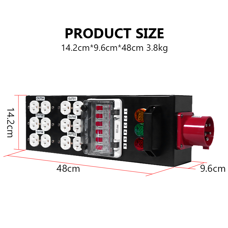 三相五線式ステージ照明電源分配ボックス 長方形電源分配器 ヨ - Power Tools Distributor のレビューと価格