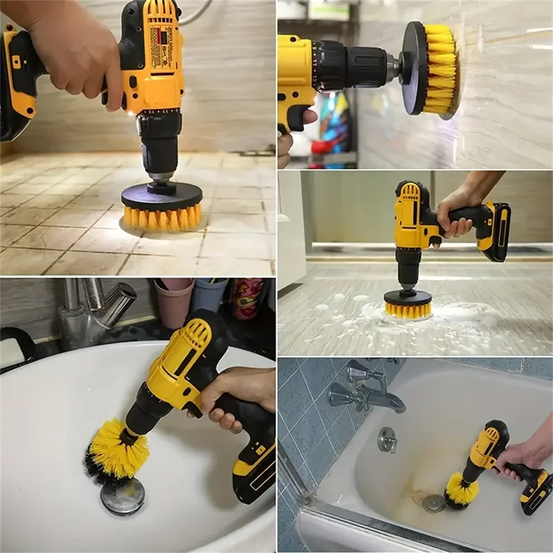 3個/セット ドリルブラシセット パワースクラバー 洗浄ブラ - Power Tools On Sale のレビューと価格