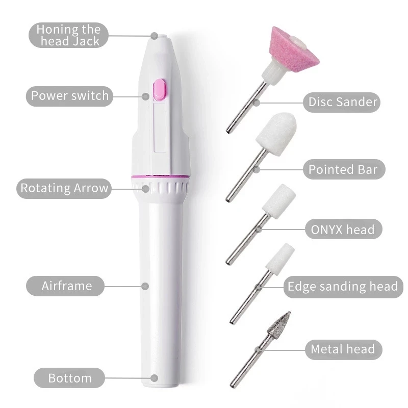 マニキュアミニ電動ネイルドリルキットマニキュアペディキュア研 - Power Tools Usa のレビューと価格