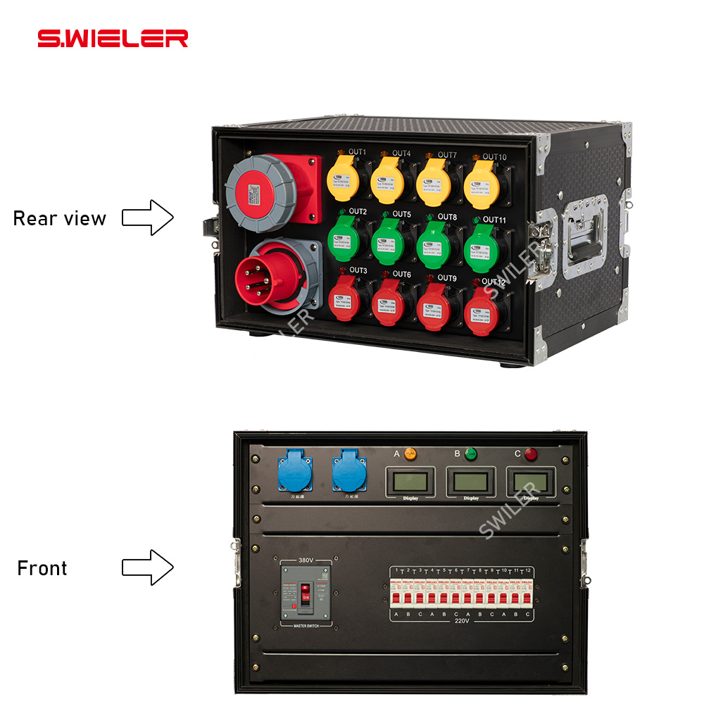 キャビネット電源分配ボックス、5ピン63A入力、16A出力、 - Power Tools Distributor のレビューと価格