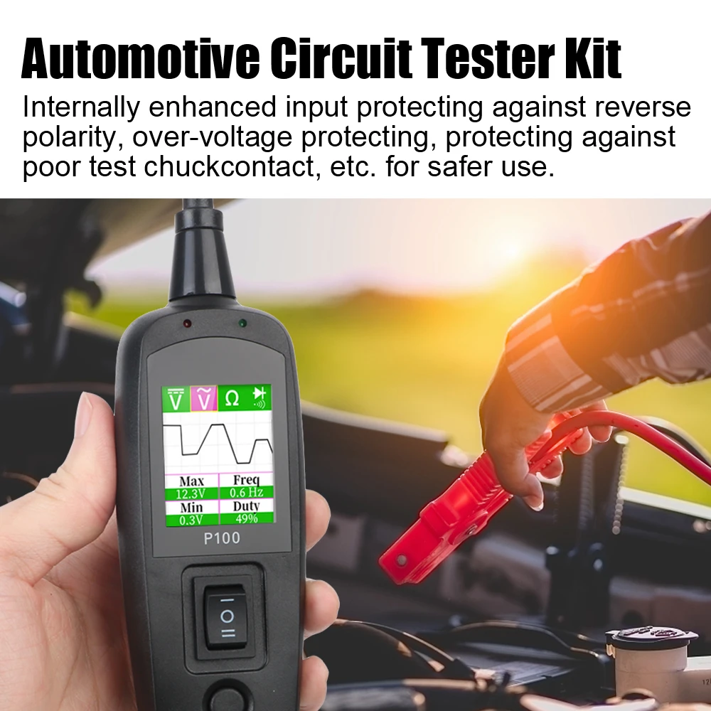 P100自動車回路テスター 12V 24V電源回路プローブキ - Power Tools Kits のレビューと価格