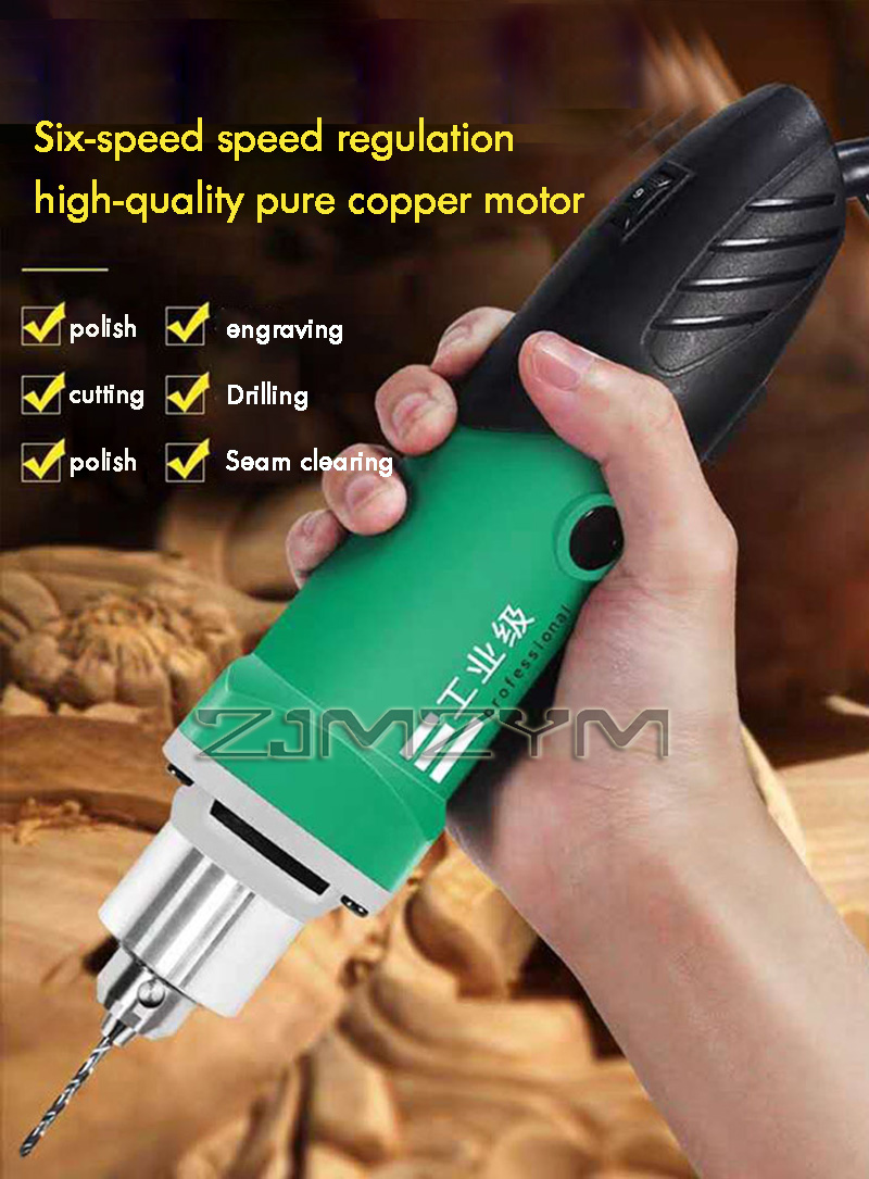 6段階変速ハイパワー彫刻機 電動ドリル 木彫り 研磨機 ロー - Power Tools Safety のレビューと価格