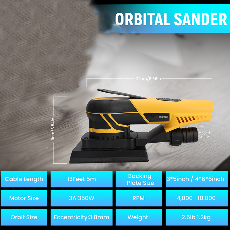 電気ランダム単回電気研磨機350W,ミニポリッシャー,ワイヤ - Detail Sander Corner のレビューと価格