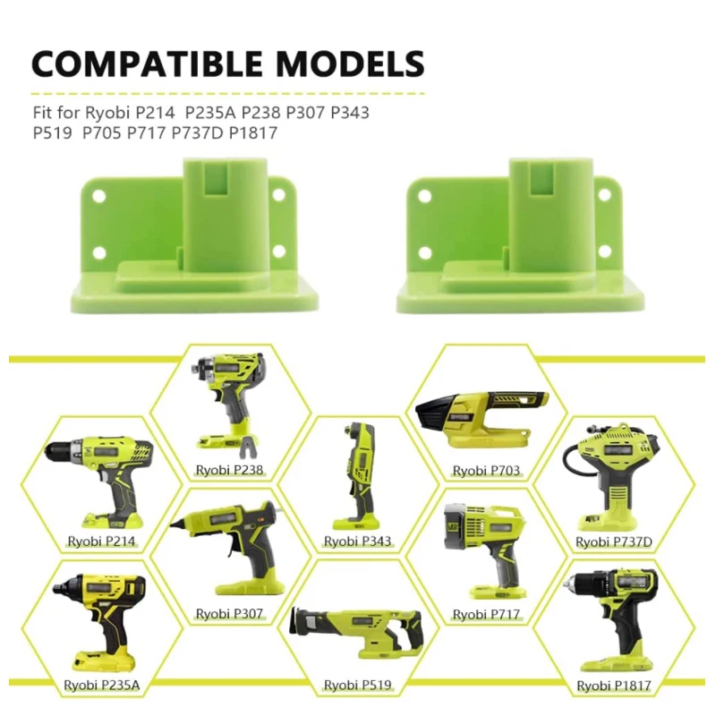リョービホルダー 12V-18V バッテリーウォールマウント - Power Tools Book のレビューと価格