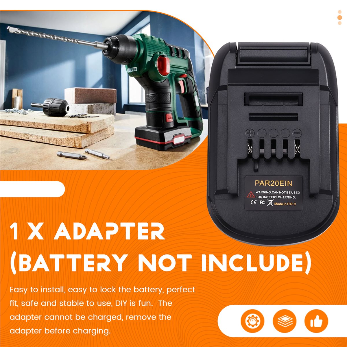 AA19 バッテリーアダプター パークサイド 20V リチウ - Power Tools Einhell のレビューと価格