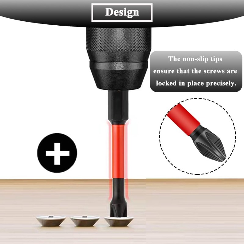 22個入りインパクトスクリュードライバービットセット、オーガ - Power Tools Organizer Diy のレビューと価格