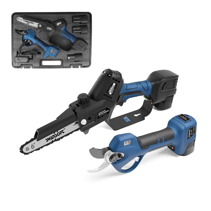 【ベストセラー】コードレスブラシレス電動剪定鋏とチェーンソー - Power Tools Kits のレビューと価格