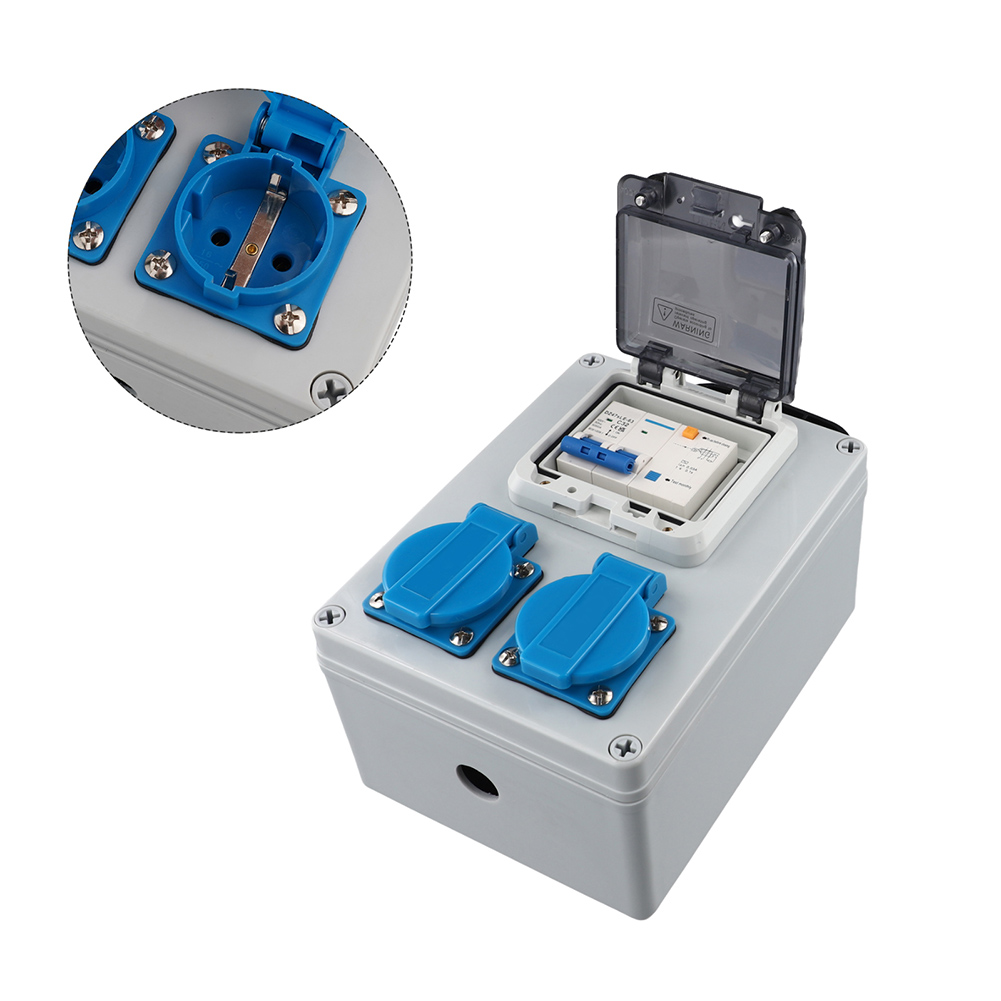 建設用電力分配器 壁掛け電力分配器 FIスイッチ付き 16A - Power Tools Distributor のレビューと価格