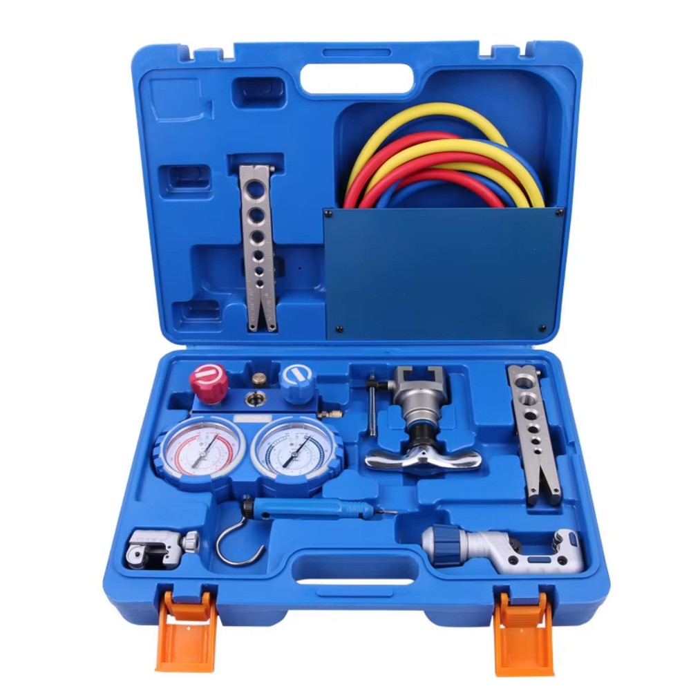 電動工具プロ用冷凍機器修理キット（マニホールドゲージセット付 - Power Tools Kits のレビューと価格