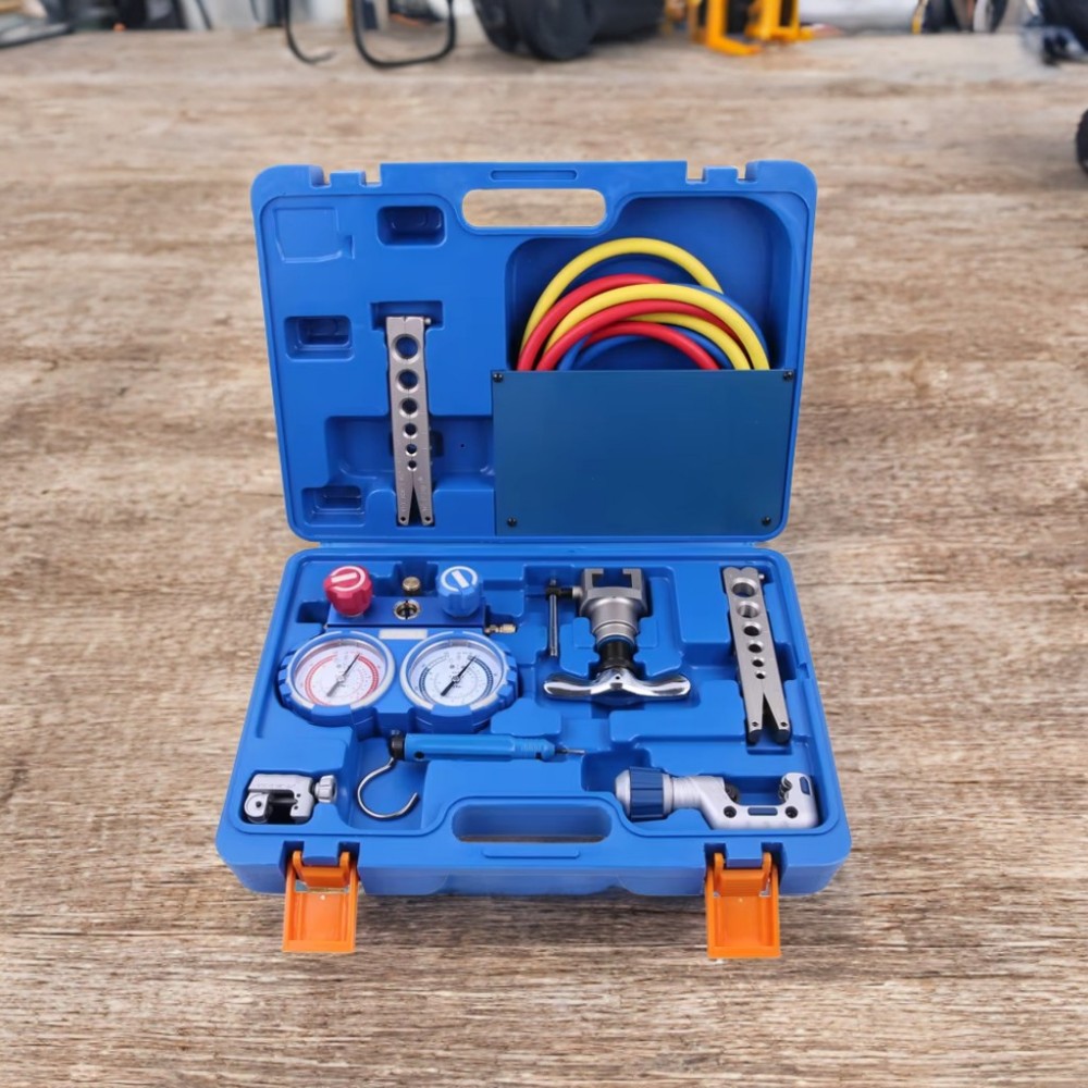 電動工具プロ用冷凍機器修理キット（マニホールドゲージセット付 - Power Tools Kits のレビューと価格